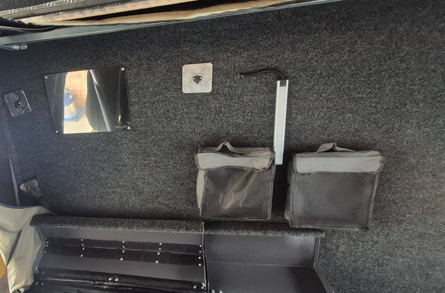 Bathroom Storage Bags and Mirror
