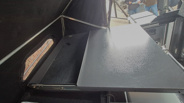 Inside Sliding Table and Storage Open 4