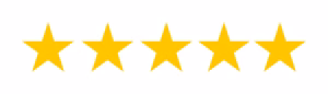 5 Star review icon 5 Star review icon