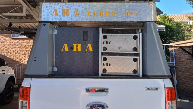 Back of a pre-owned 2023 AHA Transformer fitted to a double cab bakkie.